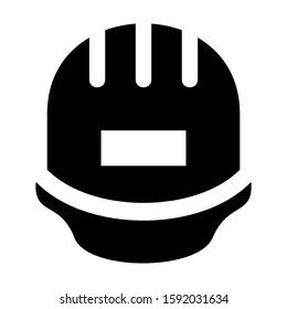 hard hat icon isolated sign symbol vector illustration - high quality black style vector icons
