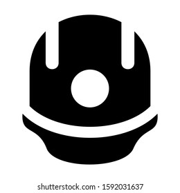 hard hat icon isolated sign symbol vector illustration - high quality black style vector icons
