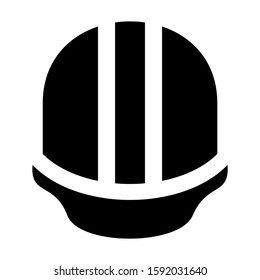 hard hat icon isolated sign symbol vector illustration - high quality black style vector icons
