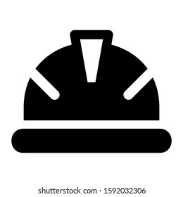 hard hat icon isolated sign symbol vector illustration - high quality black style vector icons
