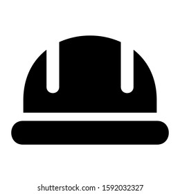 hard hat icon isolated sign symbol vector illustration - high quality black style vector icons
