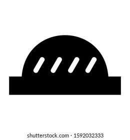 hard hat icon isolated sign symbol vector illustration - high quality black style vector icons
