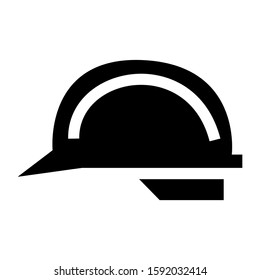 hard hat icon isolated sign symbol vector illustration - high quality black style vector icons
