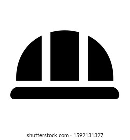 hard hat icon isolated sign symbol vector illustration - high quality black style vector icons
