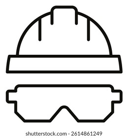 Hard Hat icon line vector illustration