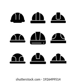 hard hat icon or logo isolated sign symbol vector illustration - Collection of high quality black style vector icons
