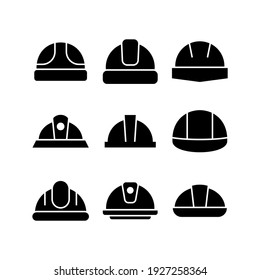 Symbol oder Logo einzeln auf einem Hut - Vektorgrafik - Kollektion von Vektorsymbolen mit hochwertigem schwarzem Stil
