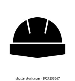 Symbol für harten Hut oder Logo einzeln auf Zeichen, Vektorgrafik - hochwertige Vektorsymbole mit schwarzem Hintergrund
