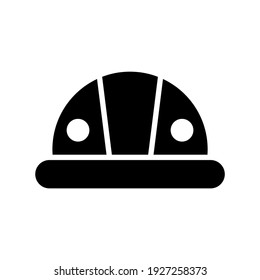 Icono de sombrero duro o logotipo símbolo de signo aislado ilustración vectorial - iconos vectoriales de estilo negro de alta calidad
