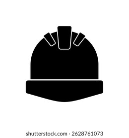 hard hat icon, modern vector isolated on white background.
