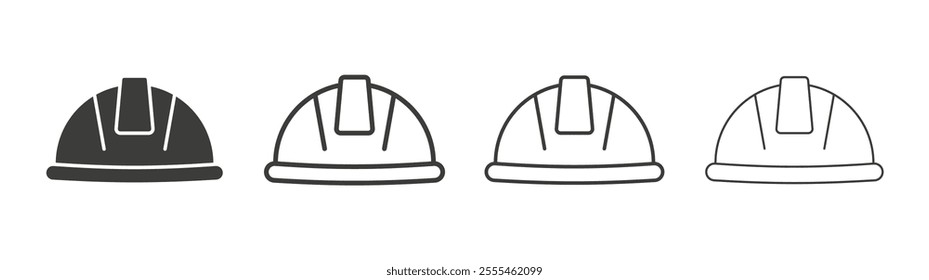 Hard hat icon pack. vector illustration