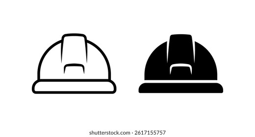 Hard Hat icon set. for mobile concept and web design on white background