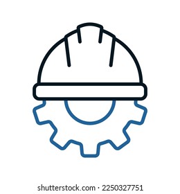 Hard hat icon. sign for mobile concept and web design. vector illustration