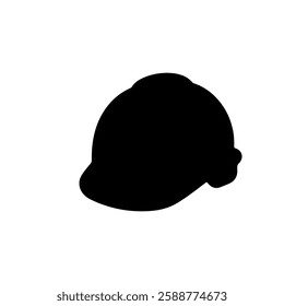 Hard Hat Icon silhouette vector icon sign symbol illustration design.