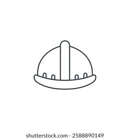 Hard Hat icon symbol vector illustration isolated on white background