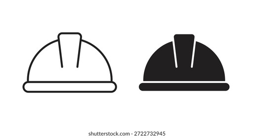 Hard hat icon symbol. Vector EPS 10. line and glyph icon