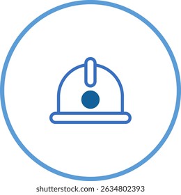 Hard hat icon symbolizing construction, safety, and industrial protection equipment