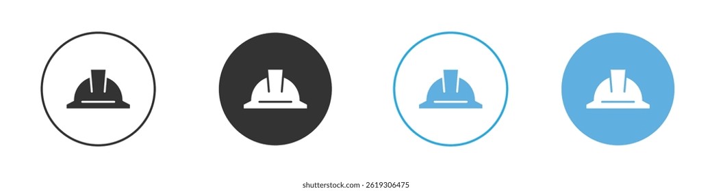 Hard hat icon Vector Graphic set