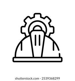 Hard Hat icon vector stock illustration