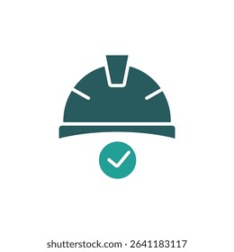 hard hat icon. vector.Editable stroke.linear style sign for use web design,logo.Symbol illustration.