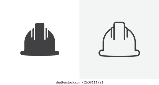 Hard hat icons design. vector icons for ui designs