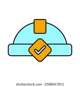 hard hat icons  symbol vector elements for infographic web