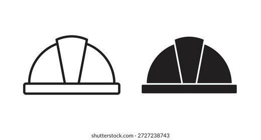 Símbolo de iconos de sombrero duro. Ilustración vectorial para App y diseños