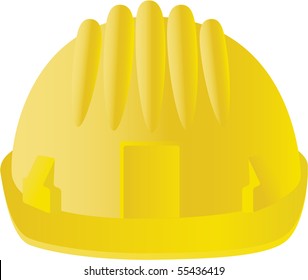 hard hat isolated on white