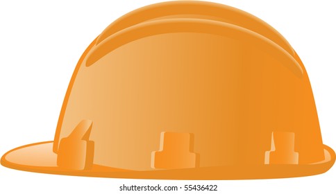 hard hat isolated on white