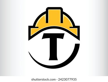 Diseño de letra vectorial de logotipo de carta de sombrero duro para marca.