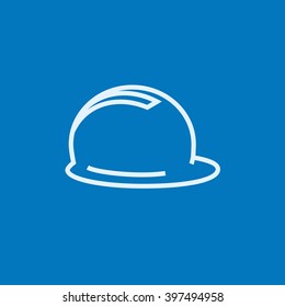 Hard Hat Line Icon Stock Vector (Royalty Free) 397494958 | Shutterstock