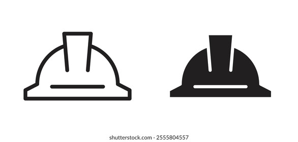 Hard hat liner icon vector set.