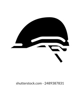 hard hat ppe protective equipment glyph icon vector. hard hat ppe protective equipment sign. isolated symbol illustration