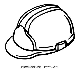 Hard Hat Protective Hat Handdrawn Vector Stock Vector (Royalty Free ...