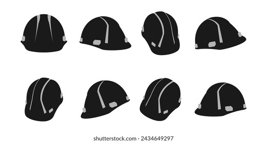 casco de seguridad para el trabajador de la construcción. ilustración vectorial aislado sobre fondo blanco.