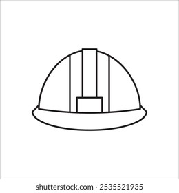 Hard hat stok icon vector outline