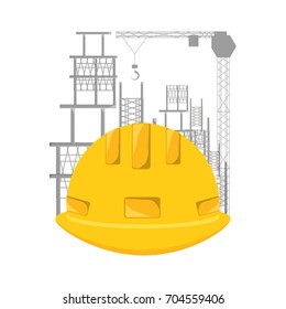 hard hat under construction concept