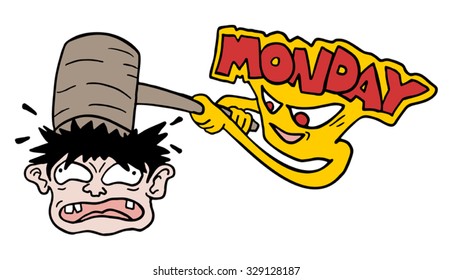 hard monday illustration
