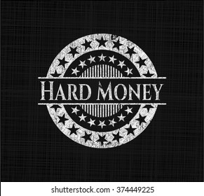 Hard Money Chalkboard Emblem