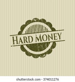 Hard Money rubber grunge texture stamp
