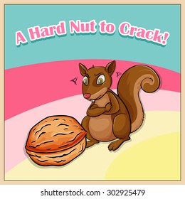 Hard nut to crack illustration