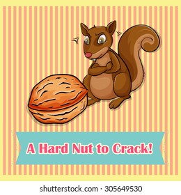Hard nut to crack illustration