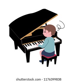 The hard Piano practice