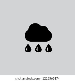 Hard Rain icon. flat design