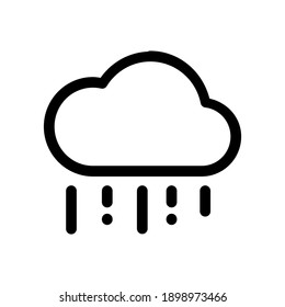 Hard Rain Symbol, Regen Symbol. Liniendesign-Vorlage. Vektorgrafik, im trendigen, flachen Stil einzeln auf Hintergrund. Symbol-Seite Symbol für Ihr Website-Design Hard Rain Symbol-Logo, App, Benutzeroberfläche