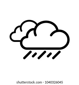 Hard Rain Icon, Raining Symbol