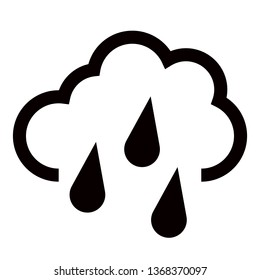 Hard Rain icon in trendy flat style isolated on background. Hard Rain icon page symbol for your web site design Hard Rain icon logo, app, UI. Hard Rain icon Vector illustration, EPS10.