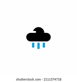 Hard Rain Symbol auf trendigem, flachem Hintergrund. Hard Rain Symbol Seite für Ihre Website Design Hard Rain Symbol Logo, App, UI. Hard Rain Symbol Vektorgrafik, EPS10.