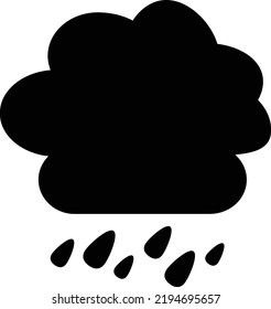 Icono de la lluvia dura en un estilo plano de moda aislado en el fondo. Símbolo de la página del icono de Hard Rain para el diseño del sitio web del logotipo del icono de Hard Rain, aplicación, interfaz de usuario. Icono de lluvia dura Ilustración vectorial, EPS10.