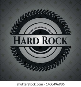 Hard Rock dark emblem. Vector Illustration. Detailed.